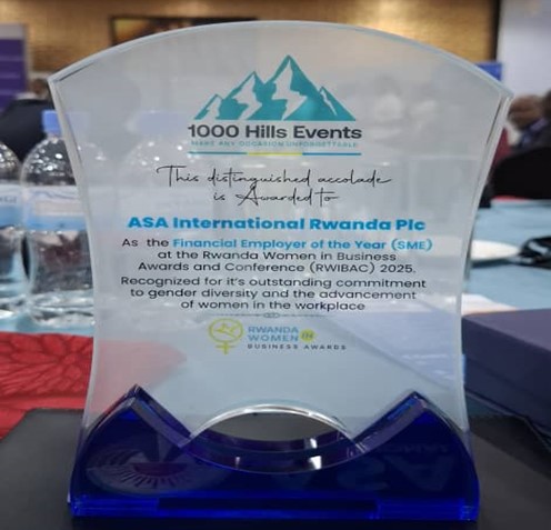 ASA Microfinance Rwanda Plc wins top award for Gender Diversity in work place